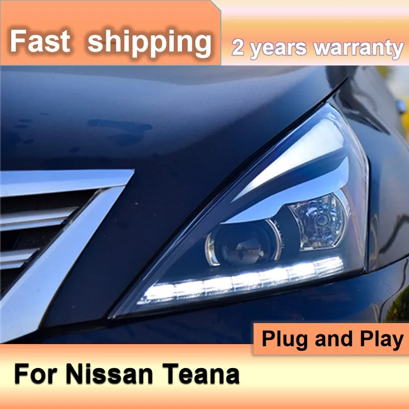 

Car Accessories for Nissan Teana Headlights 2009-2012 Teana Headlamp LED DRL Turn Signal High Beam Projector Lens