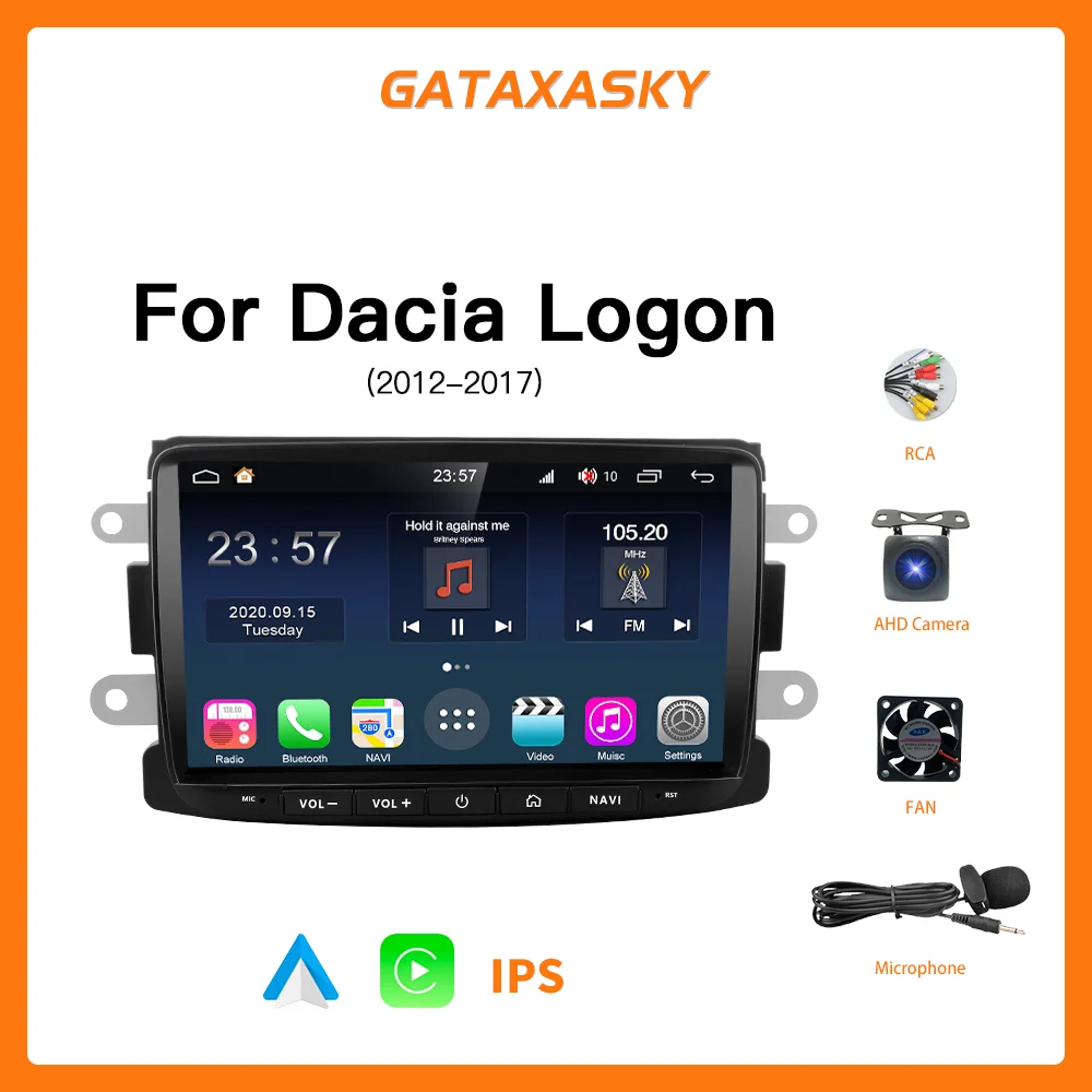 

Автомагнитола GATAXASKY, мультимедийная система на Android, с GPS, для Renault Dacia, LOGAN, sandero, Duster, Lada, Xray, Captur, Dokker