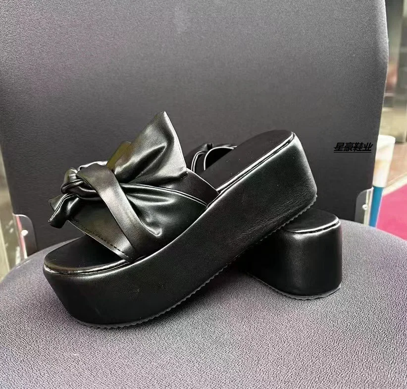 2023 Summer Platform Sandals for Women Fashion Casual Hemp Wedges Slippers Thick Sole Open Toe Outdoor Beach Woman Walking Shoes