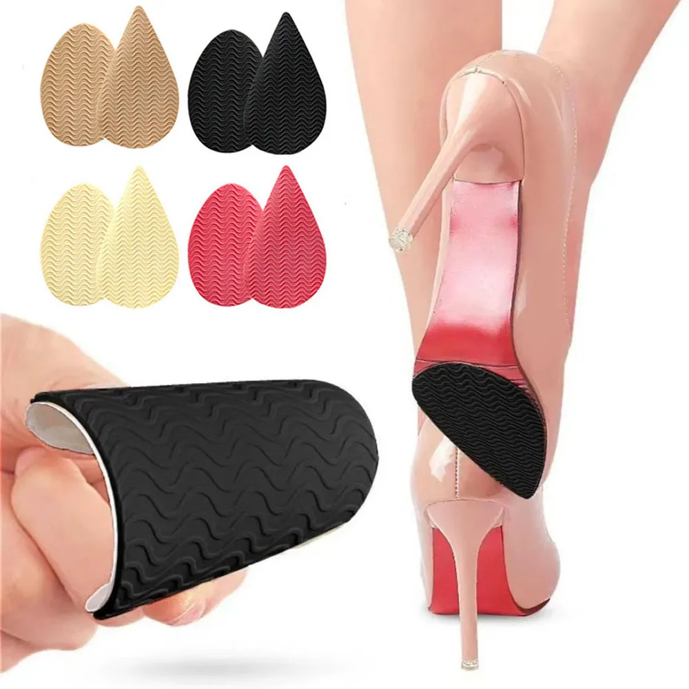 Rubber Forefoot Pads Men Women Shoes Soles Protector Anti-slip Repair Outsoles Self-adhesive Sticker High Heel Care Bottom Patch