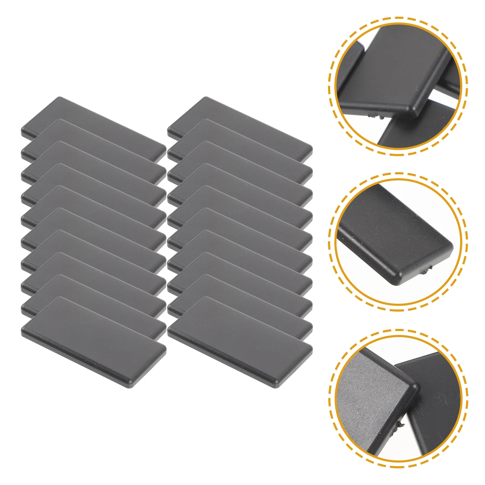 20 шт. алюминиевая экструзионная торцевая крышка колпачки для окон защитная