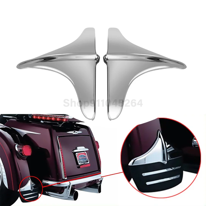 

Motorcycle Fender Accent Rear Black Chrome Motocross Decoration Edge Trim For Harley Touring Trikes FLHT FLHX 2009-2017