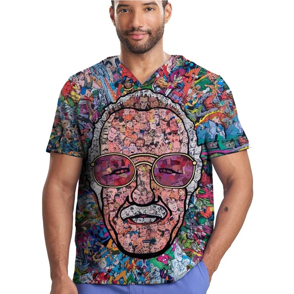 Новая Униформа Marvel Человек-паук с принтом скрабы топы для салона красоты