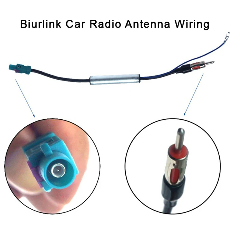 

Biurlink Car Radio Antenna Wiring Fakra Male Adapter Transfer Cable for Audi
