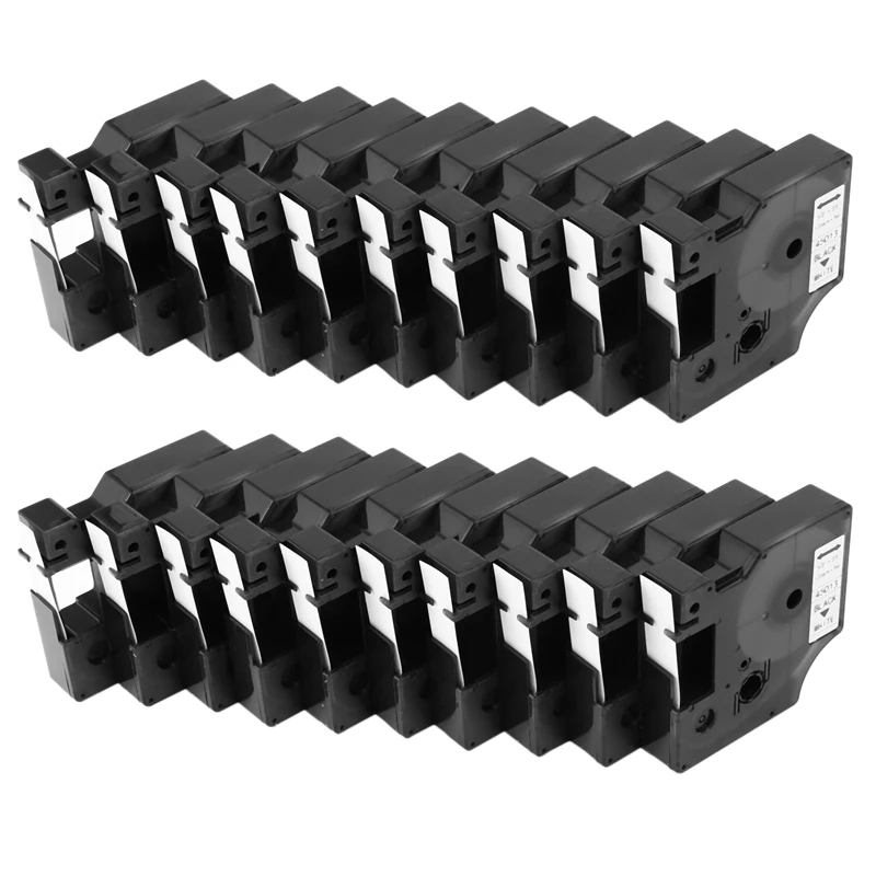 

20 шт., ленты для Этикеток Dymo D1/ленты 45013, черные на белом, ленты с лейблом, совместимые с Dymo Label Manager 160 210 450
