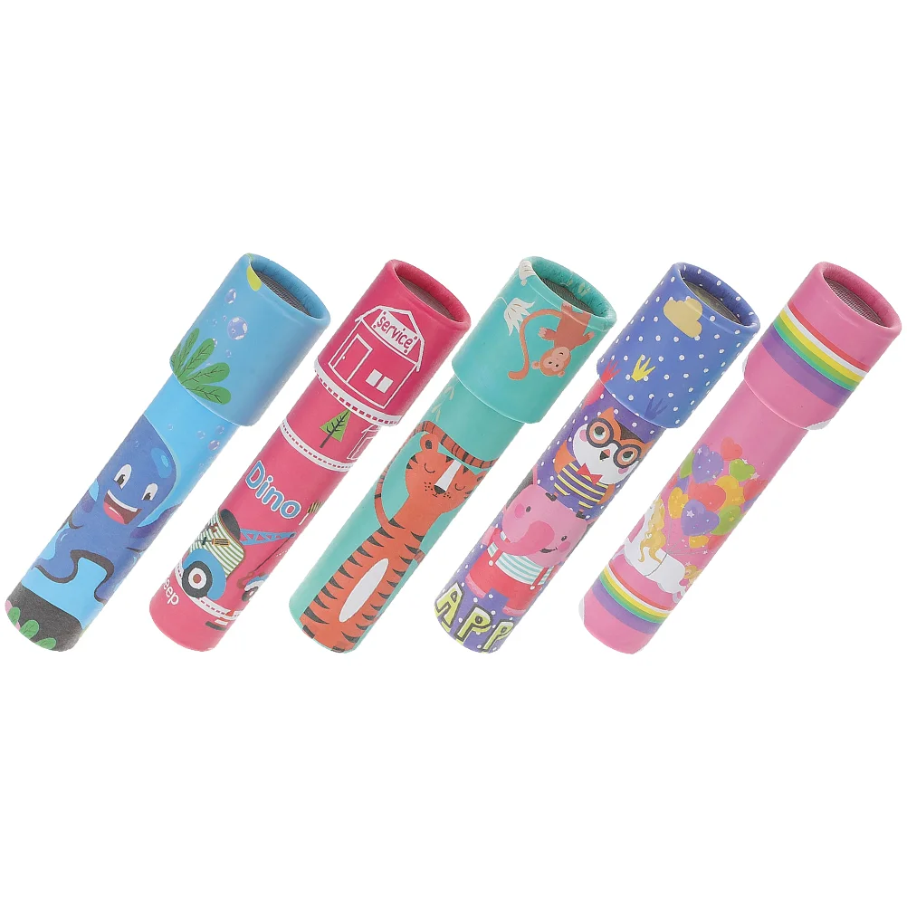 

5 Pcs Aldult Kaleidoscope Toddler Kids Educational Toys Mirror Paper Observation