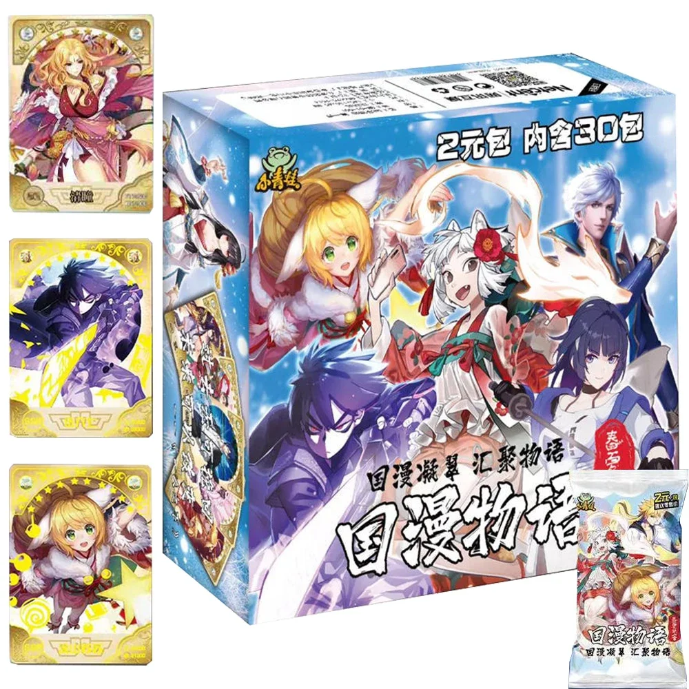 Маленькая лягушка Guomang Monogatari коллекционная карточка для детей история богини