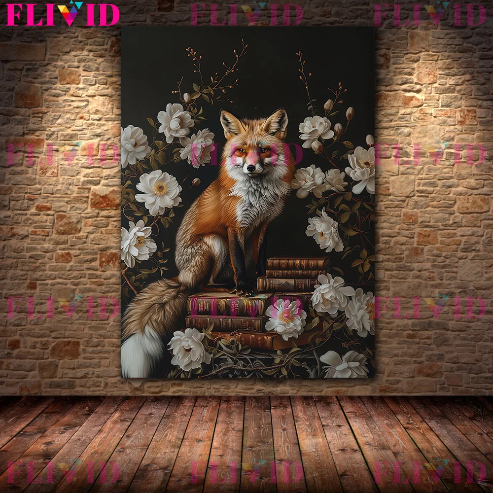 Картина маслом в античном стиле темной академии скелет-библиотека моль белки