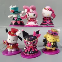 kawaii anime figure sanrio my melody kt cat cinnamoroll kuromi figures collection action figures toy cute model toys doll gifts