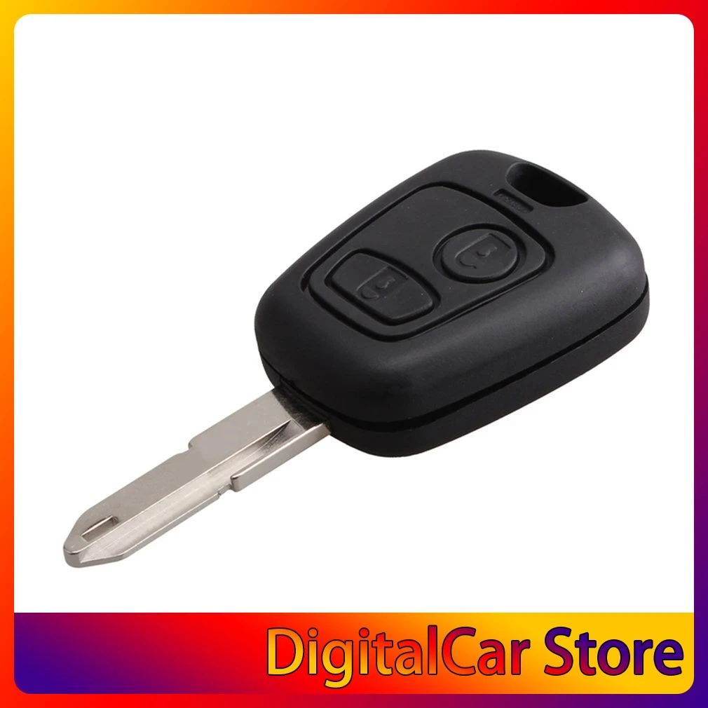 

Пульт дистанционного управления с 2 кнопками для автомобильного ключа пульт дистанционного управления для PEUGEOT 206 434 МГц с чипом транспондер...