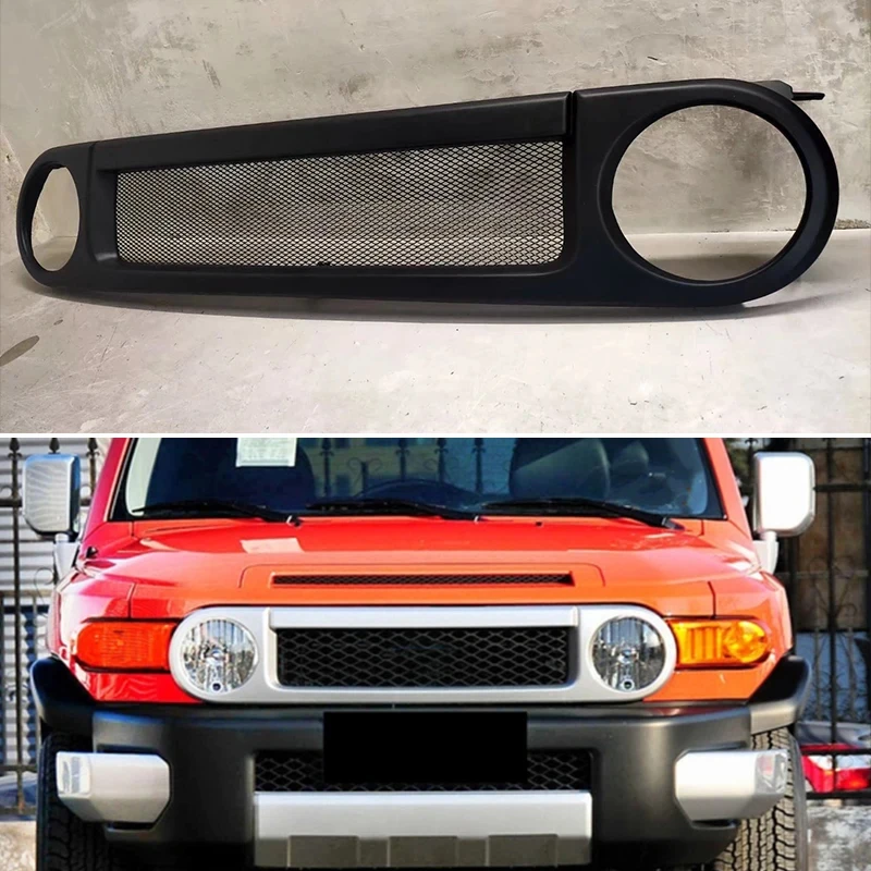 

Подходит для Toyota FJ Cruiser 2010, 2011, 2012, 2013, 2014, 2015, 2016, комплект аксессуаров 17 лет, Решетка переднего бампера, редизайн гоночной решетки