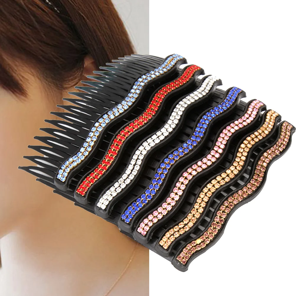 

7pcs Hair Clip Combs Rhinestone Hair Accessories Hairclip for Bridal Wedding Party Banquet