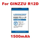 LOSONCOER 1500 мАч аккумулятор для GINZZU R12D мобильный телефон аккумулятор  в наличии