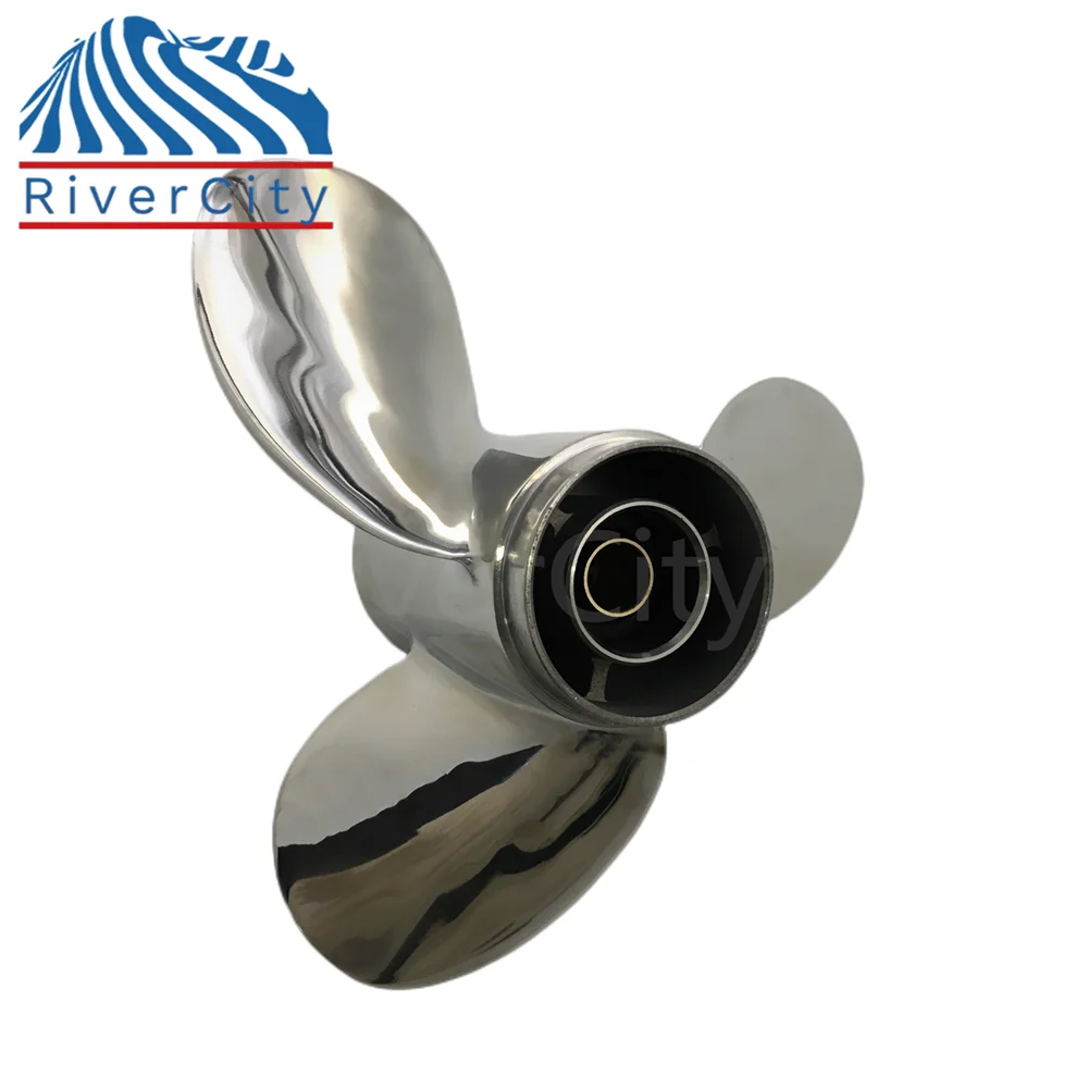 Подвесной гребной винт для Honda 8HP 9 9HP 15HP 20HP 1/4x9 из нержавеющей стали лодки 3 лопасти