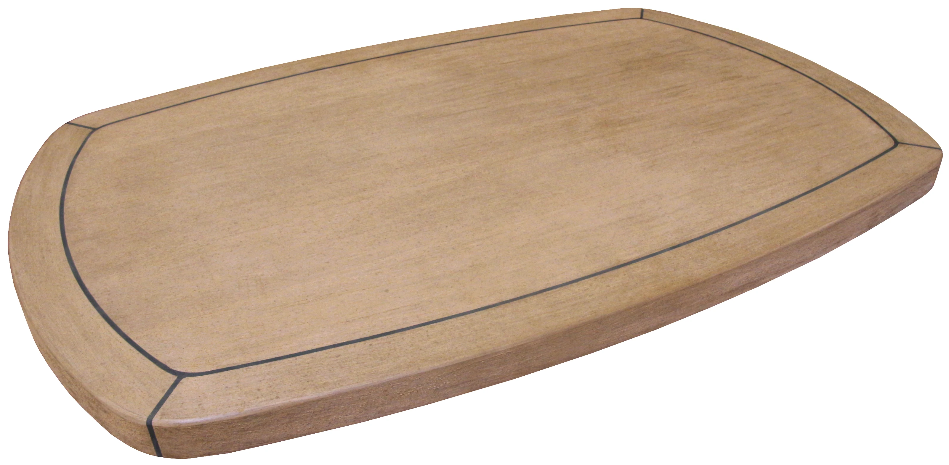 

Genuine Teak Composite WPC Table Top Caulked Frame 610x940mm Marine Boat Yacht