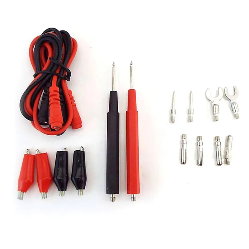 

Universal Instrument 16pcs 93cm Needle Tip 4mm Probe Test Leads Alligator Clip Wire Pen Cable Assortment for Digital Multimeter