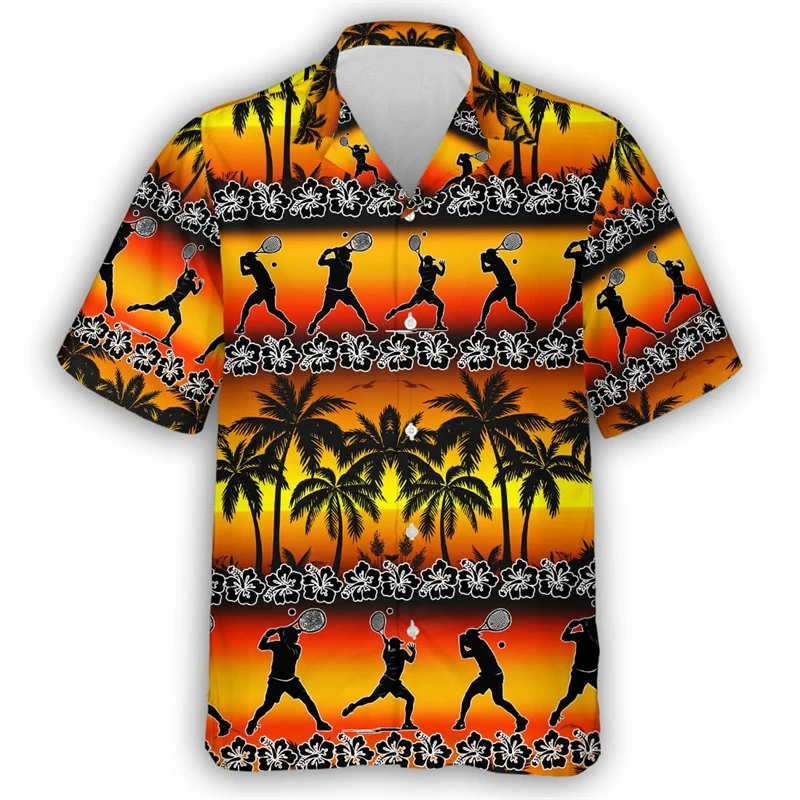 Теннисные рубашки для влюбленных Мужская одежда модная спортивная пляжная