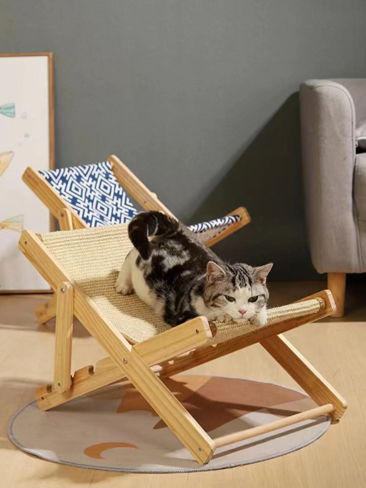 Cat nest, cat bed, cat climbing frame, pet lounge chair, all-season universal sisal cat scratch board, cat hammock