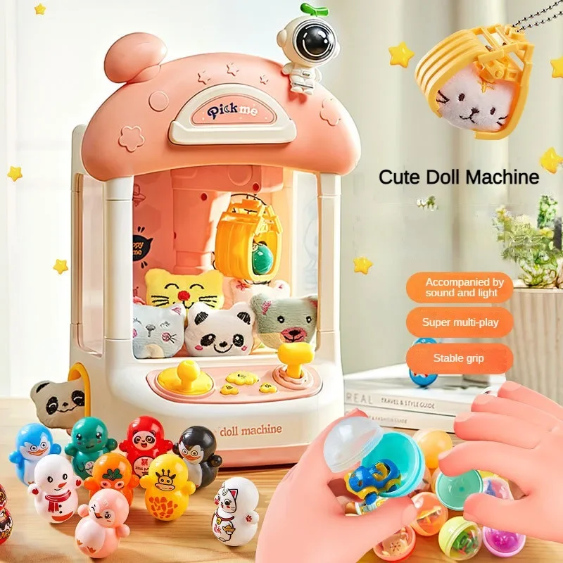 

Automatic Mini Claw Machine for Children Christmas Gifts Kids Toys Arcade Crane Doll Machines with Sound Light New Year Birthday