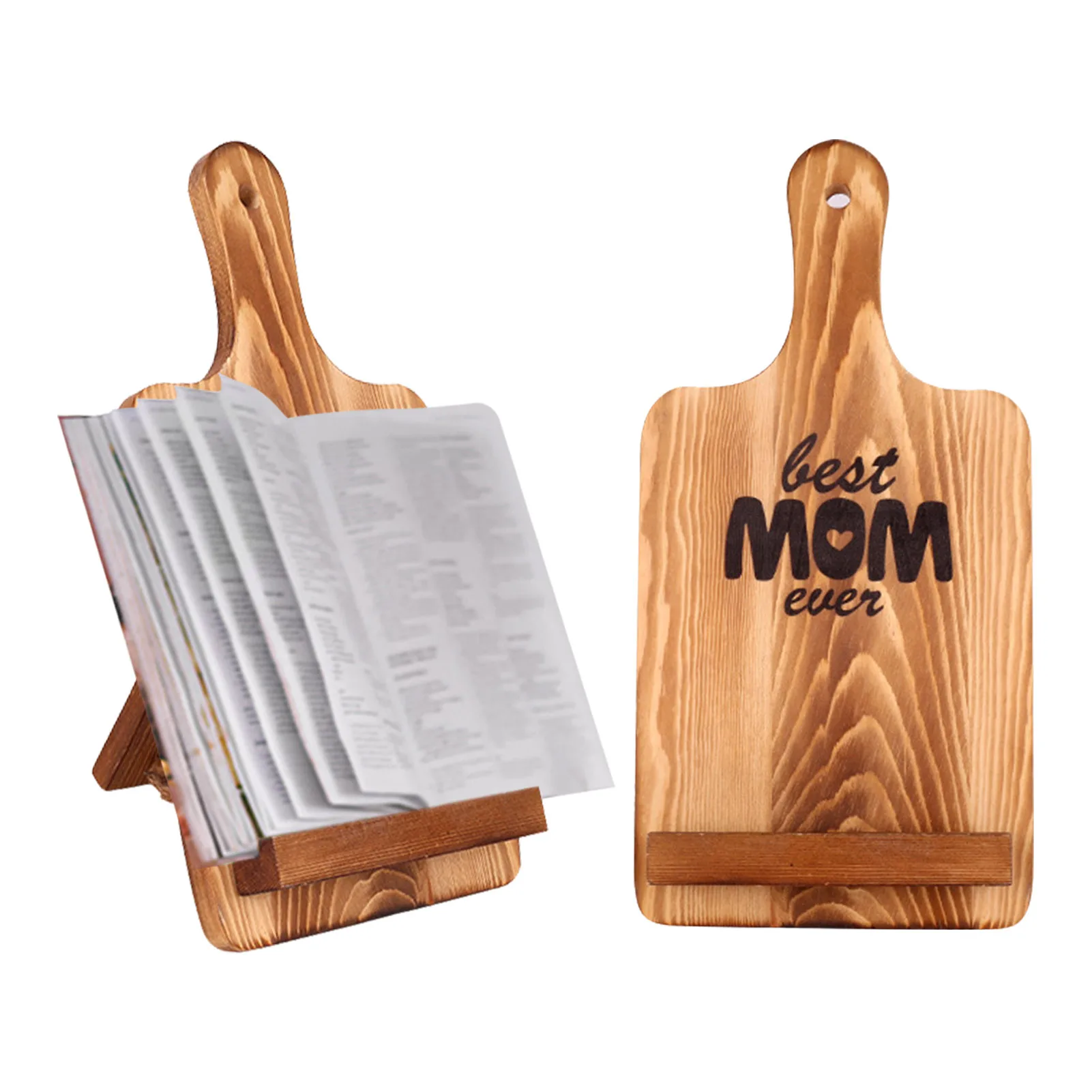 

Деревянный держатель для книг для рецептов, многофункциональные подставки для книг для приготовления пищи, кухонная Подставка для книг, ст...