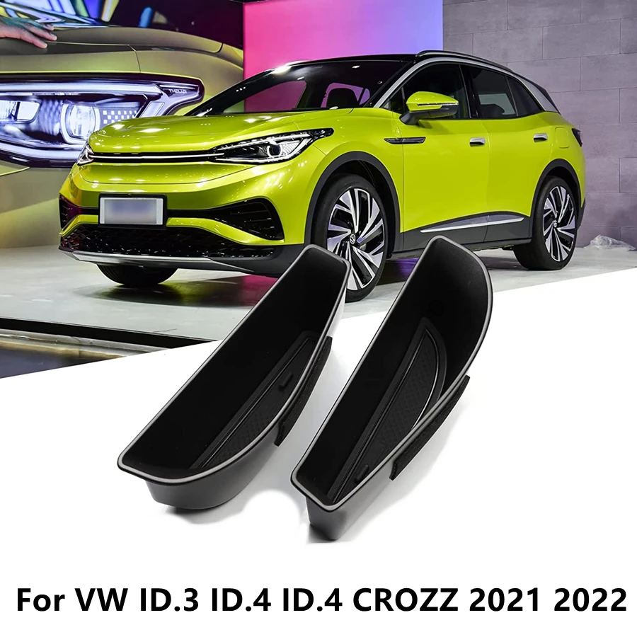 ABS Door Handle Side Storage Box for VW ID.3 ID.4 ID4 CROZZ 2021 2022 Car Accessories Door Armrest Tray Organizer