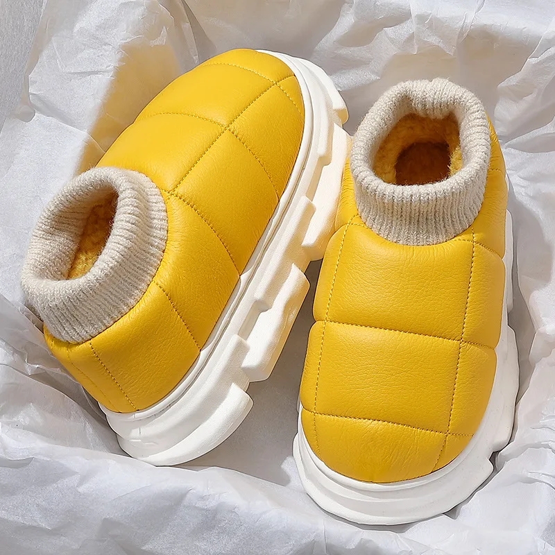 

Winter Boots for Women 2022 Leisure Outside Wear Cotton Shoes Female Footwear Warm Fluffy Waterproof Big Size Couple Ankle Boot