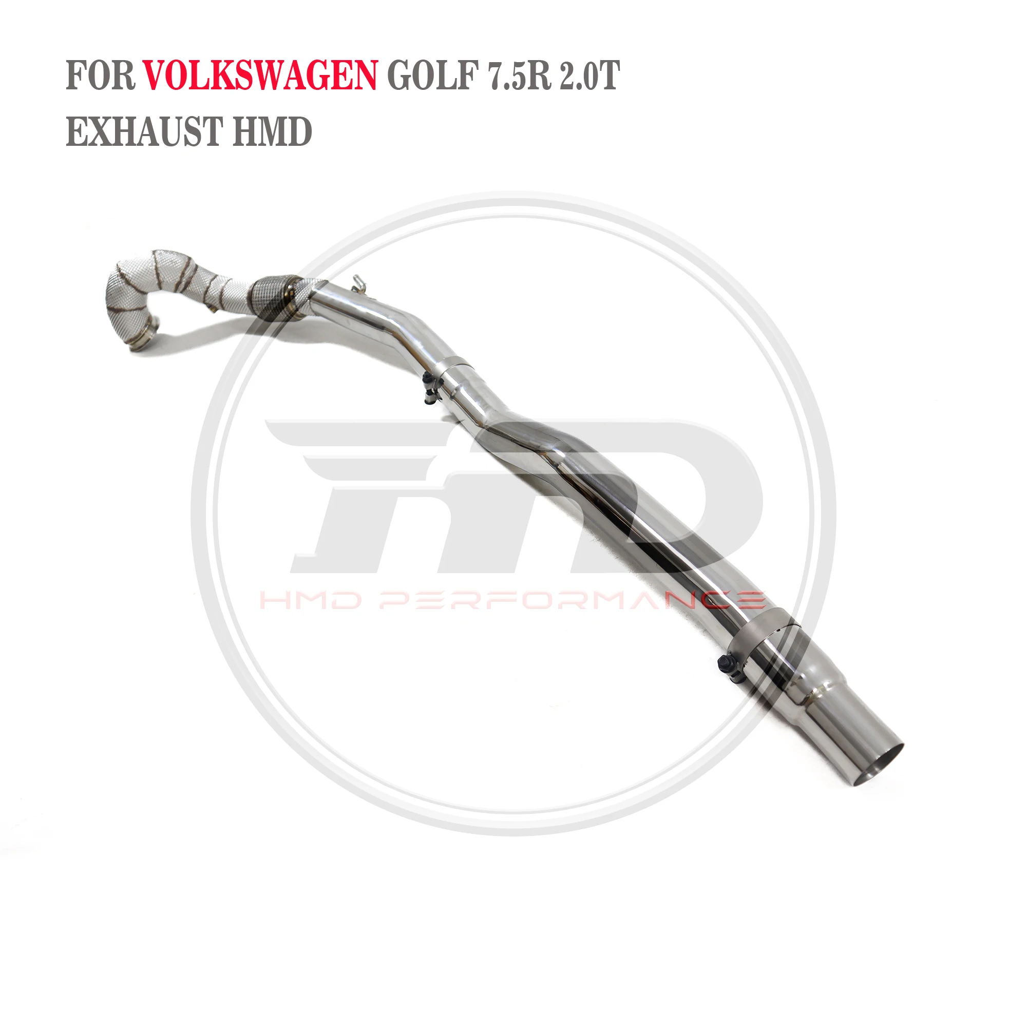 

HMD Exhaust System High Flow Performance Downpipe for Volkswagen Golf R MK7.5 2.0T With Heat Shield Racing Pipe