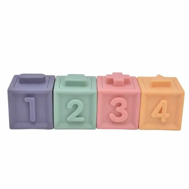 

Мягкие сжимаемые игрушки, штабелируемые строительные блоки для младенцев для ежедневной игры