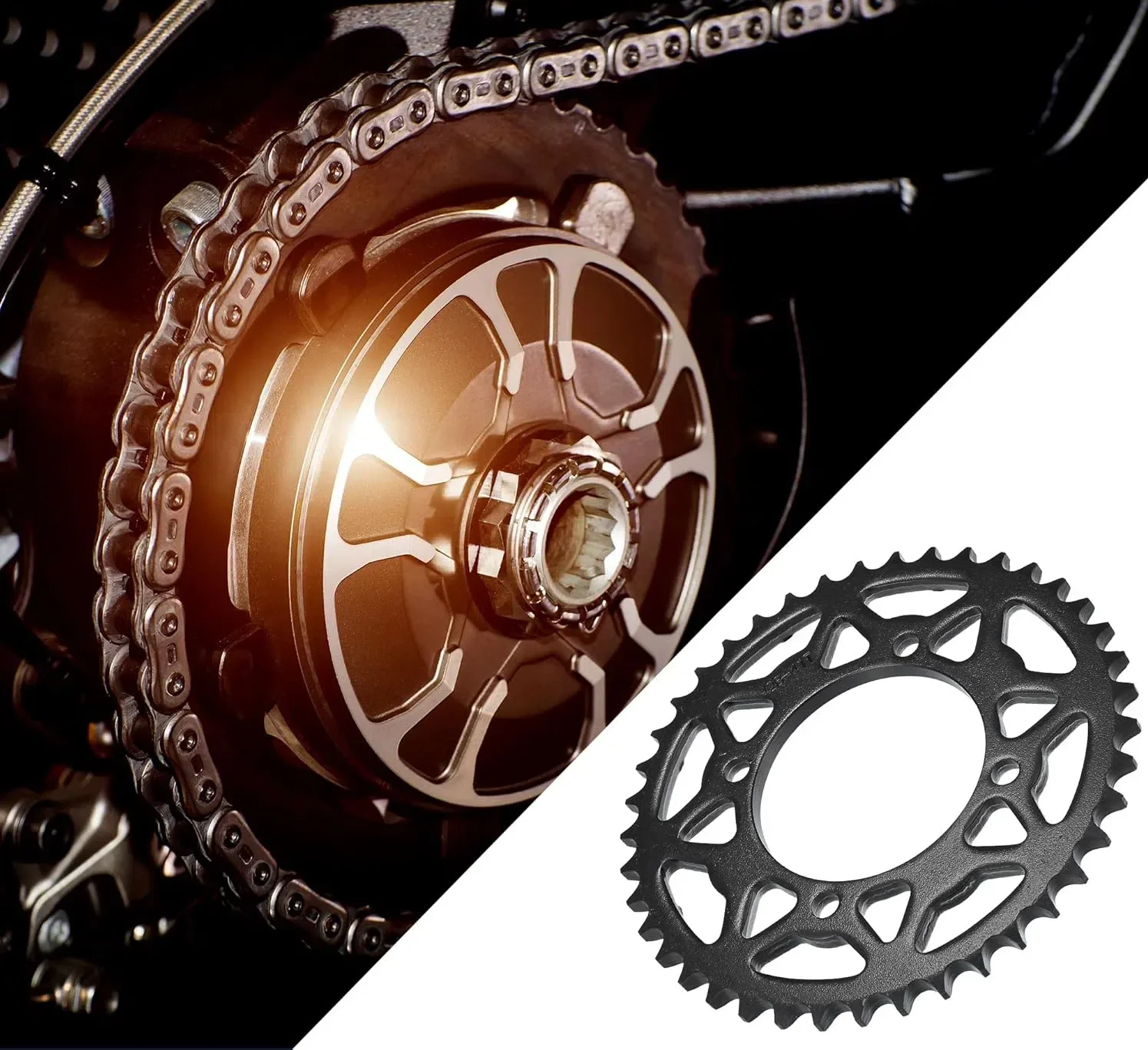 76 мм 41-зубчатая задняя приводная цепная звездочка для мотоцикла с цепью 420 50cc-160cc