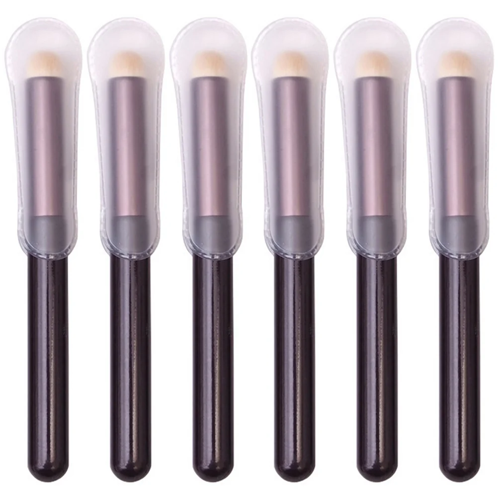 

6 Pcs Makeup Brush Concealer Sponge Foundation Liquid Brushes Lip Girl Powder Puff Man-made Fiber Miss Applicators Face