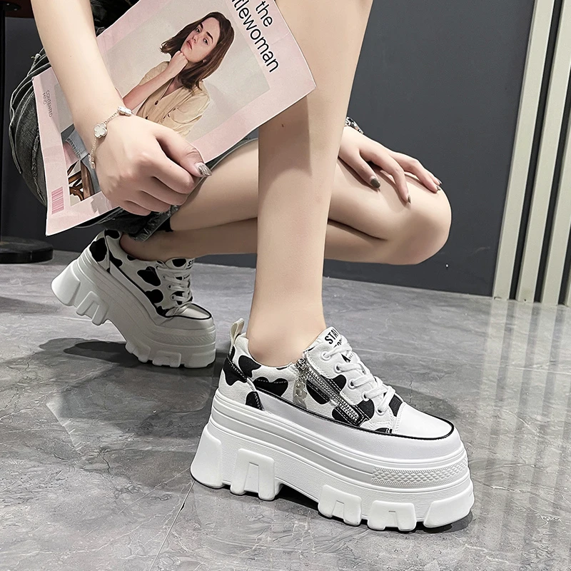 Designer Shoes Women Sneakers 2023 New Fashion Casual Height Incresing 7cm Chunky Sneakers Women Platform Shoes Chaussure Femme