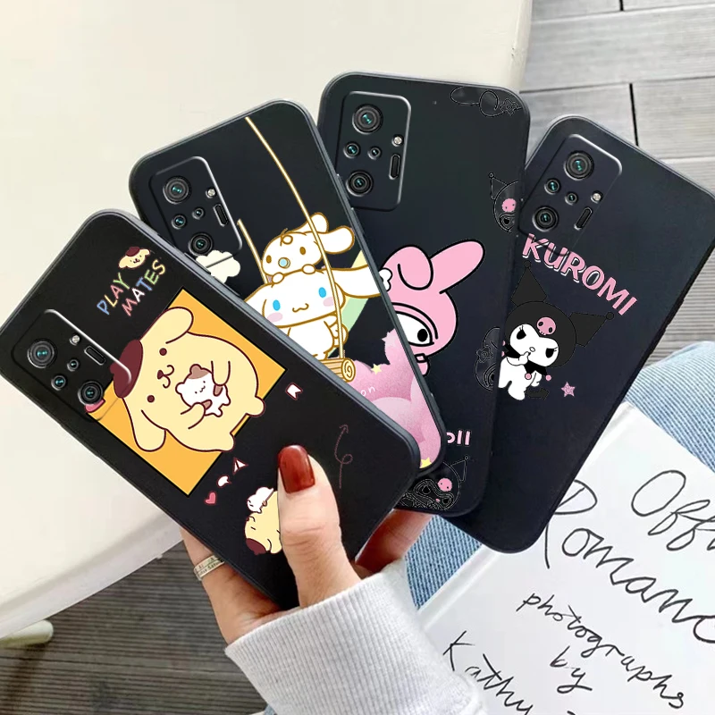 

Hello Kitty Kuromi TAKARA TOMY Phone Case For Xiaomi Redmi Note 10 10X 10T 10S 9 9T 9A 9C 9S 9 Pro Max Soft Back Carcasa Funda
