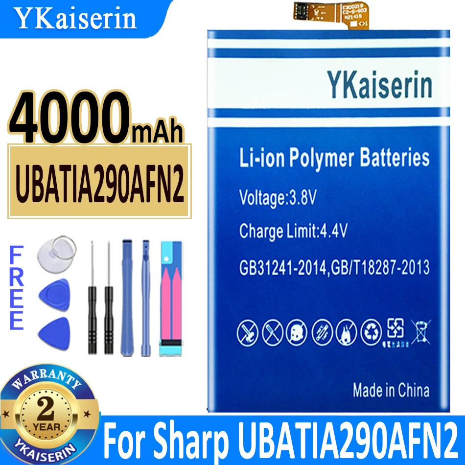 

4000mAh YKaiserin Battery For Sharp UBATIA290AFN2 Replacement Bateria
