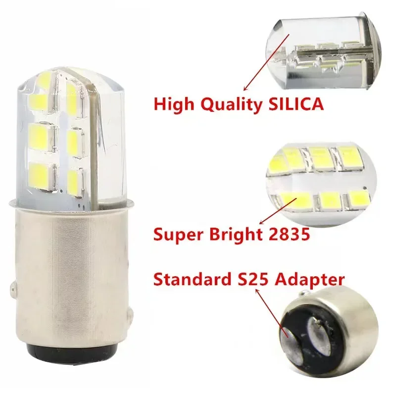 2 шт. PY21W Ba15s 1156 Bay15d 1157 Светодиодные лампы указателей поворота DRL Противотуманные