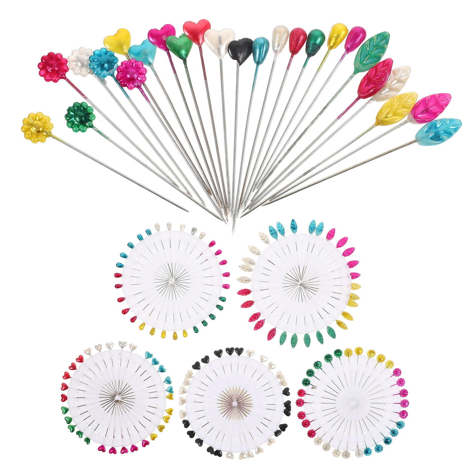 

Pin Sewing Straight Head Quilting Headscolored Roundtacks Supplies Diy Corsage Dressmaker Fabric Bouquet Map Drawing Craft