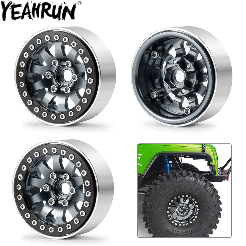 YEAHRUN 1 9 "ступица обода колеса Beadlock для 1/10 радиоуправляемого гусеничного