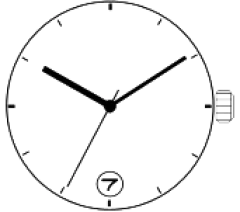 2334 movement isa 2334F swiss quartz movement 3 hands with date old no.1035