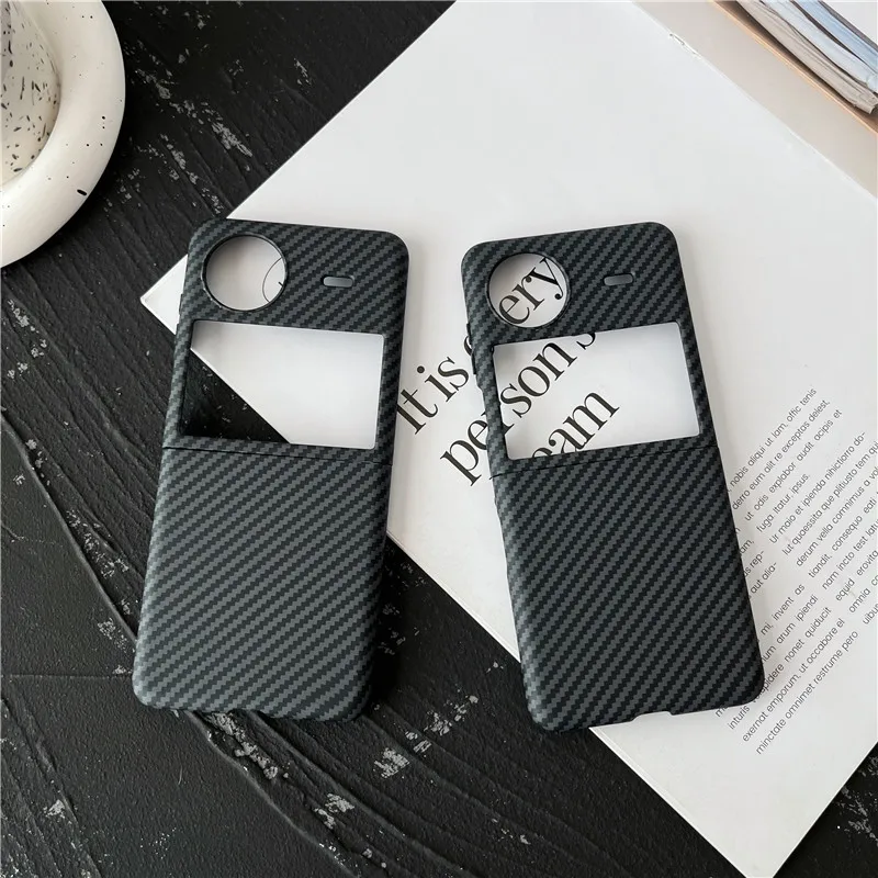 

Carbon Dimension Texture Phone Case For VIVO X Flip PC Hard Shell Shockproof Cover
