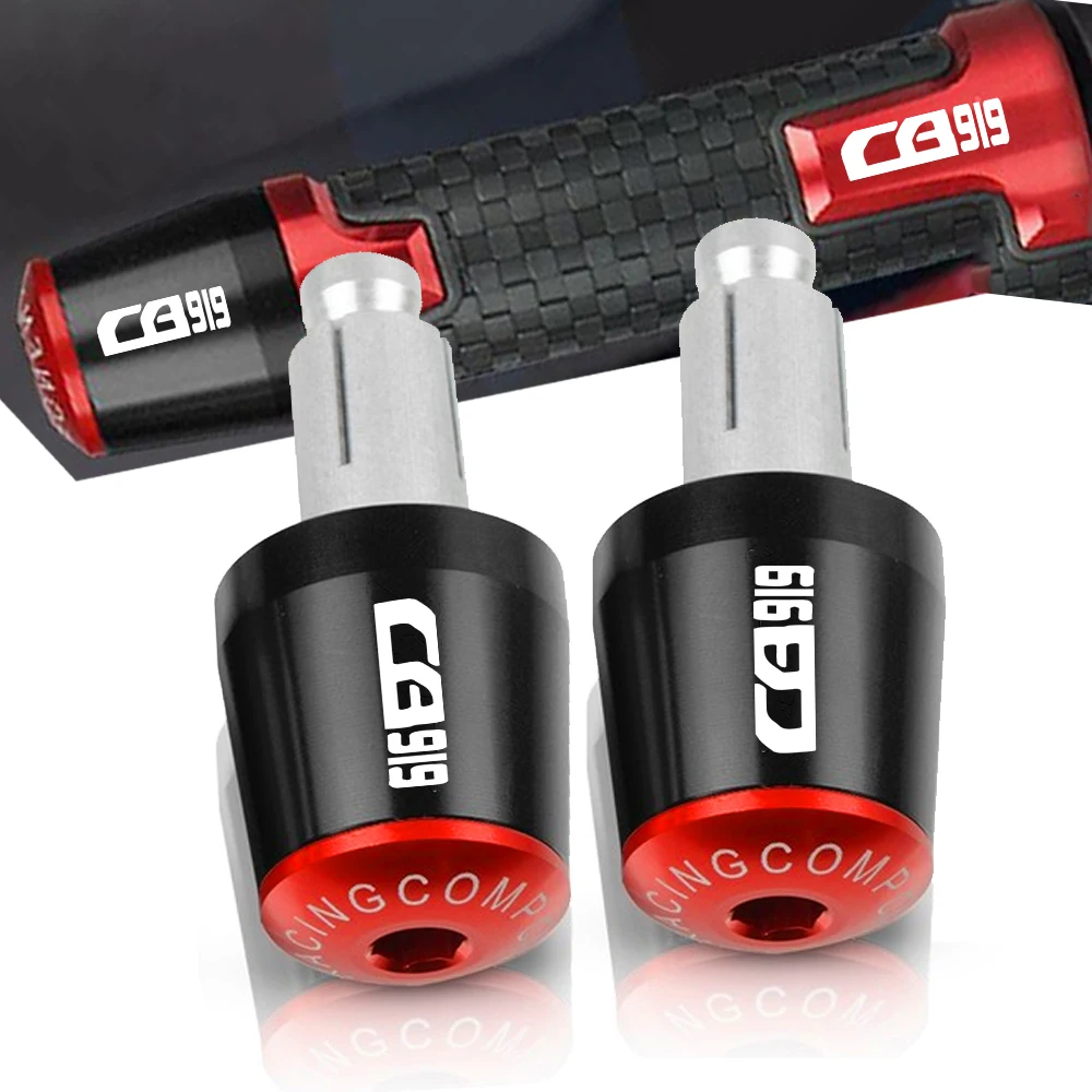 

CB 919 LOGO 7/8mm Motorcycle Handlebar Grips Handle Bar Cap End Plugs For Honda CB919 hornet 2001 2003 2004 2005 2006 2007 2008