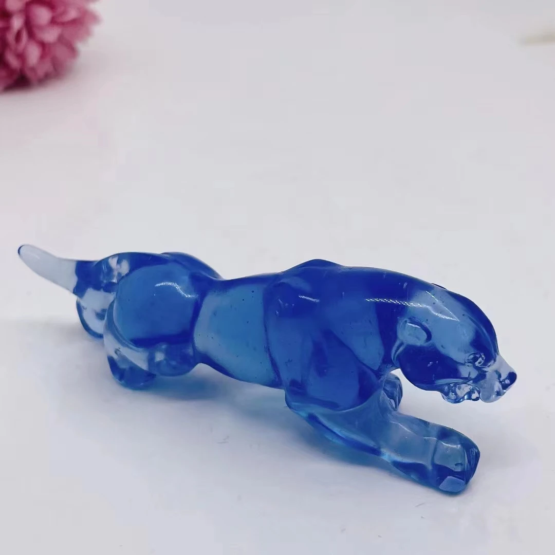 

Сине-розовый опал 80 мм, Леопардовый натуральный камень, резная фигурка, чакра из бисера, исцеляющий кристалл, рейки фэн-шуй, бесплатная доставка