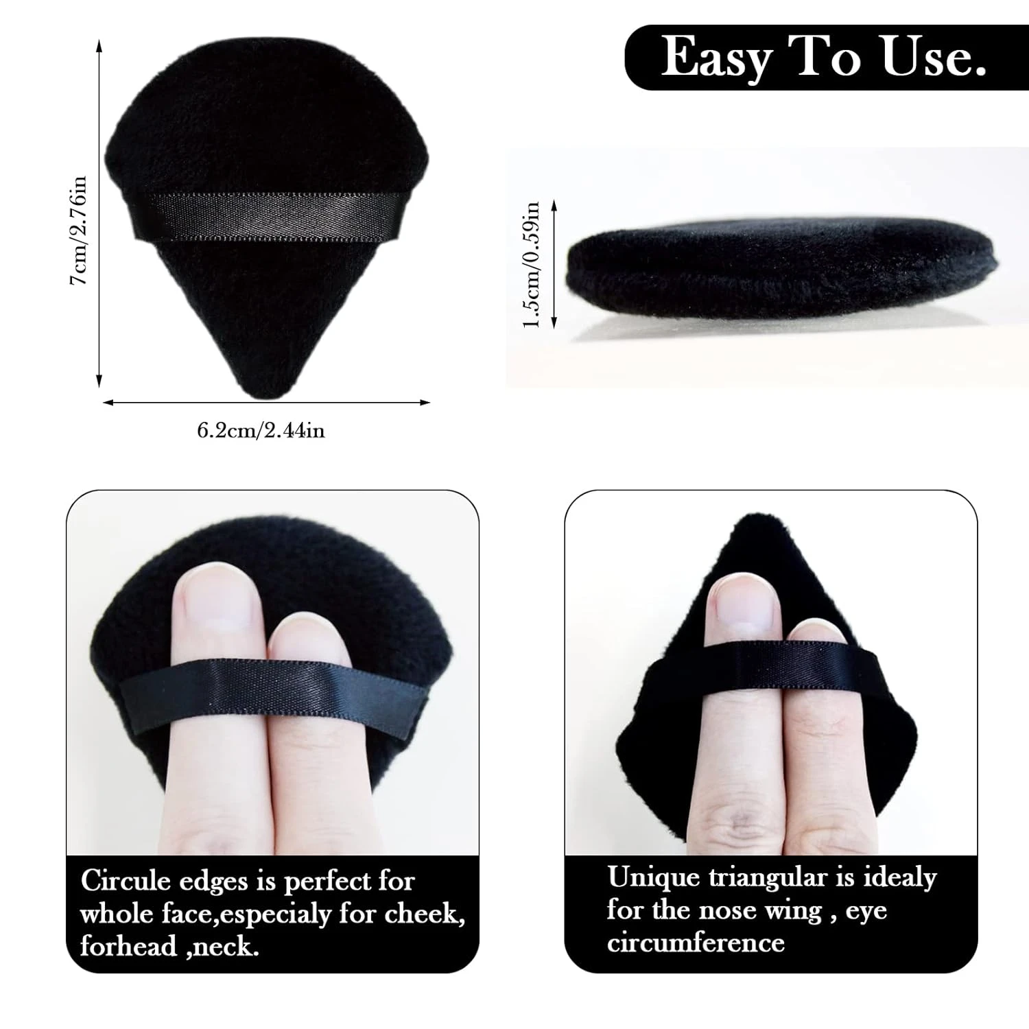 Роскошный набор из 6 увеличивающих мягких и гладких пудр для безупречного