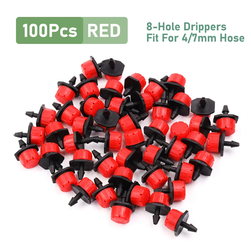 

Регулируемые капельницы для шланга 4/7 мм, пластик, 0-80 л/ч