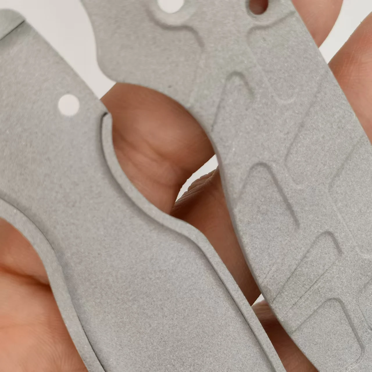 1 пара алюминиевых пескоструйных ножей с ручкой для Spyderco C81 Para 2 PM