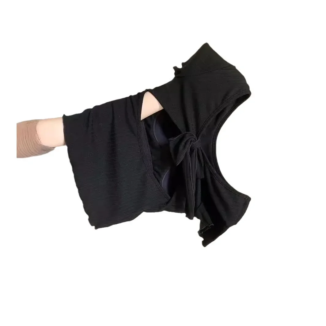 Женская летняя облегающая футболка с коротким рукавом милая острая укороченная