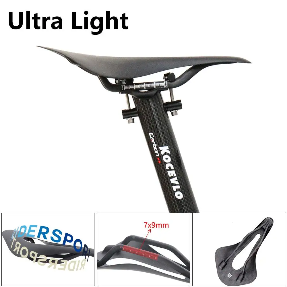 

2020 New Full Carbon Mountain Bicycle Saddle Road Bike saddle MTB Carbon Saddles Seat Super-light cushion Matt 85g+/-3g