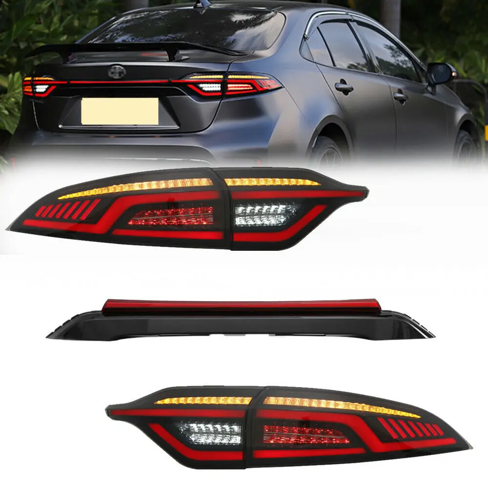 Светодиодный задние фонари и задние двери светильник для Toyota Corolla 2020 2021 2022 2023 2024 Запуск анимации DRL последовательный индикатор задний L