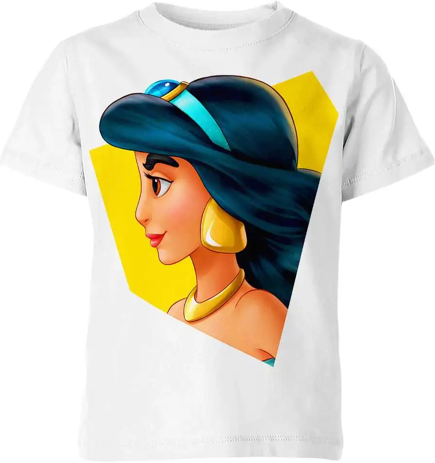 T-shirt unisexe à col rond imprimé en 3D pour enfants haut cosplay Aladdin Kawaii rue loisirs sport couple été nouveau