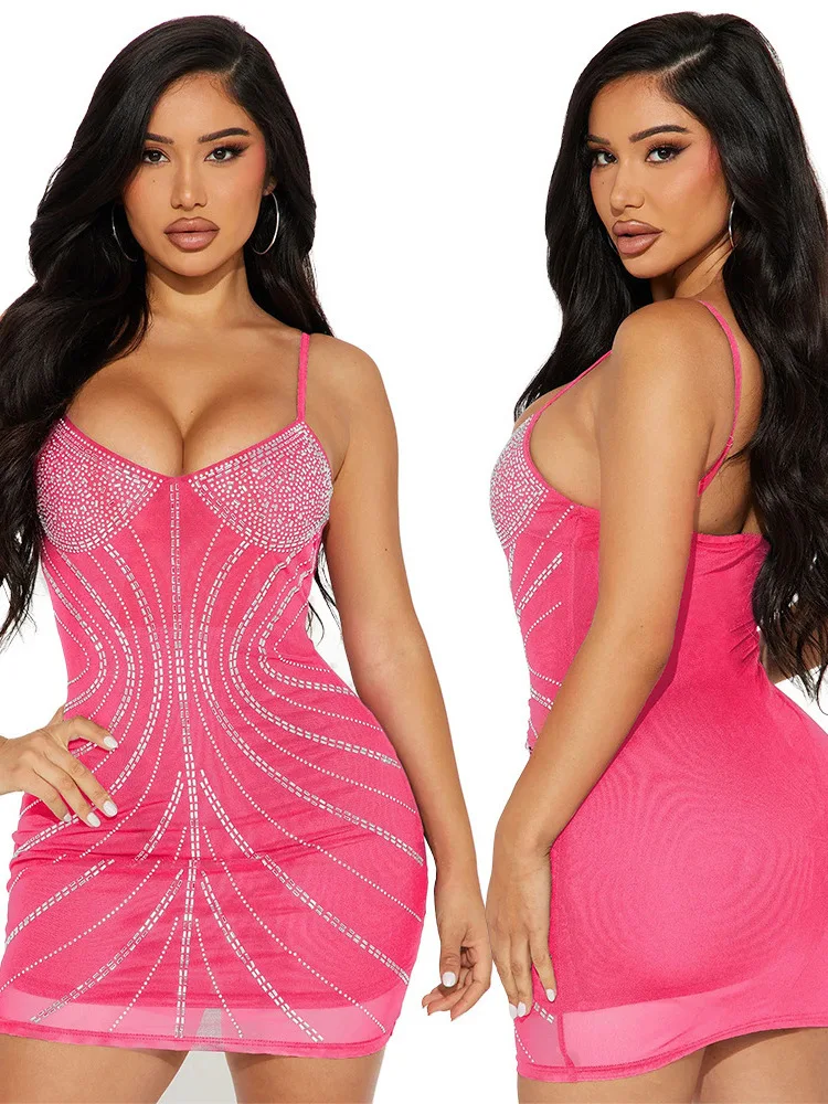 Сексуальная короткая юбка на подтяжках облегающая бедра вечернее платье со