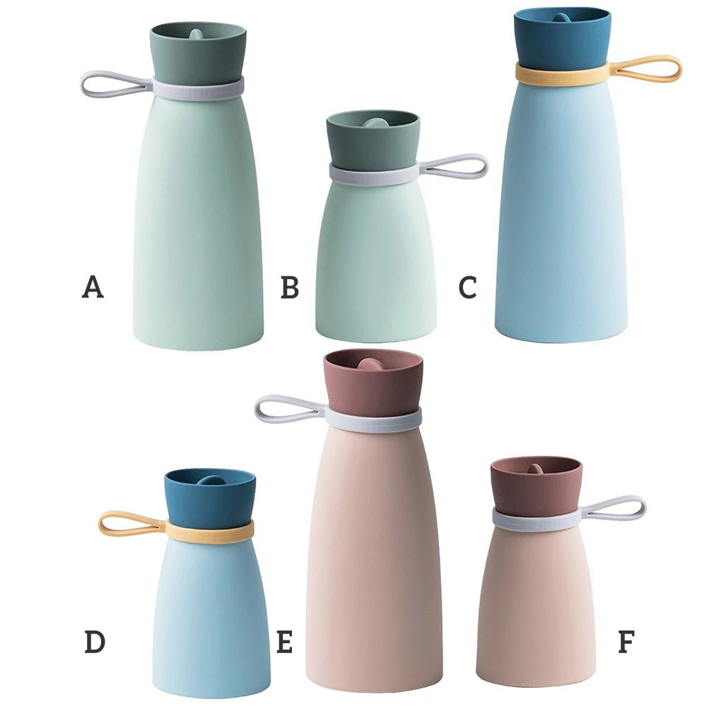 

Силиконовая сумка для горячей воды, многоразовая, термостойкая, женская сумка с трикотажным чехлом, голубая, для путешествий