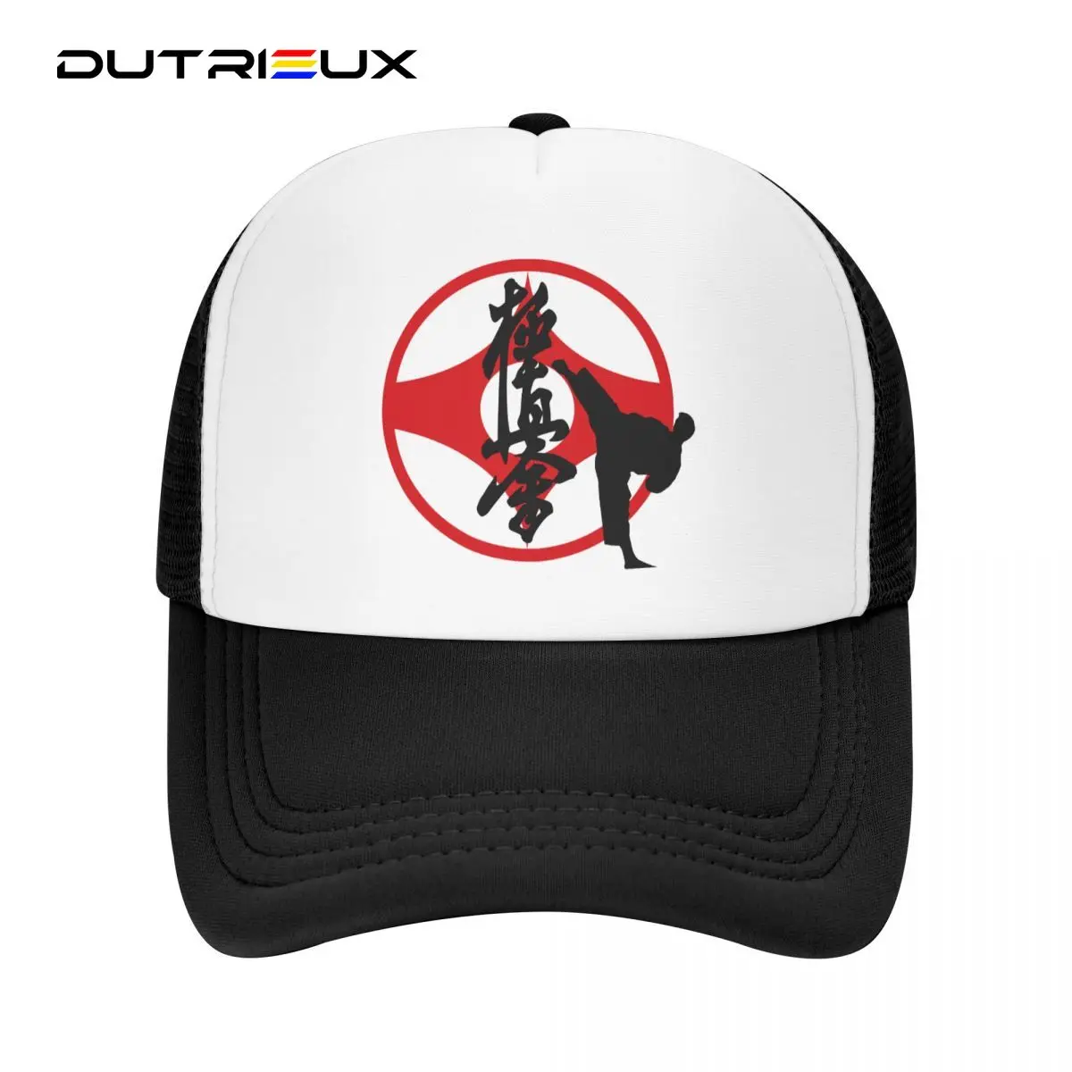 

DUTRIEUX Punk Unisex Kyokushi Karate Trucker Hat Adult Martial Arts Baseball Cap Men Women Sun Protection Snapback Hats